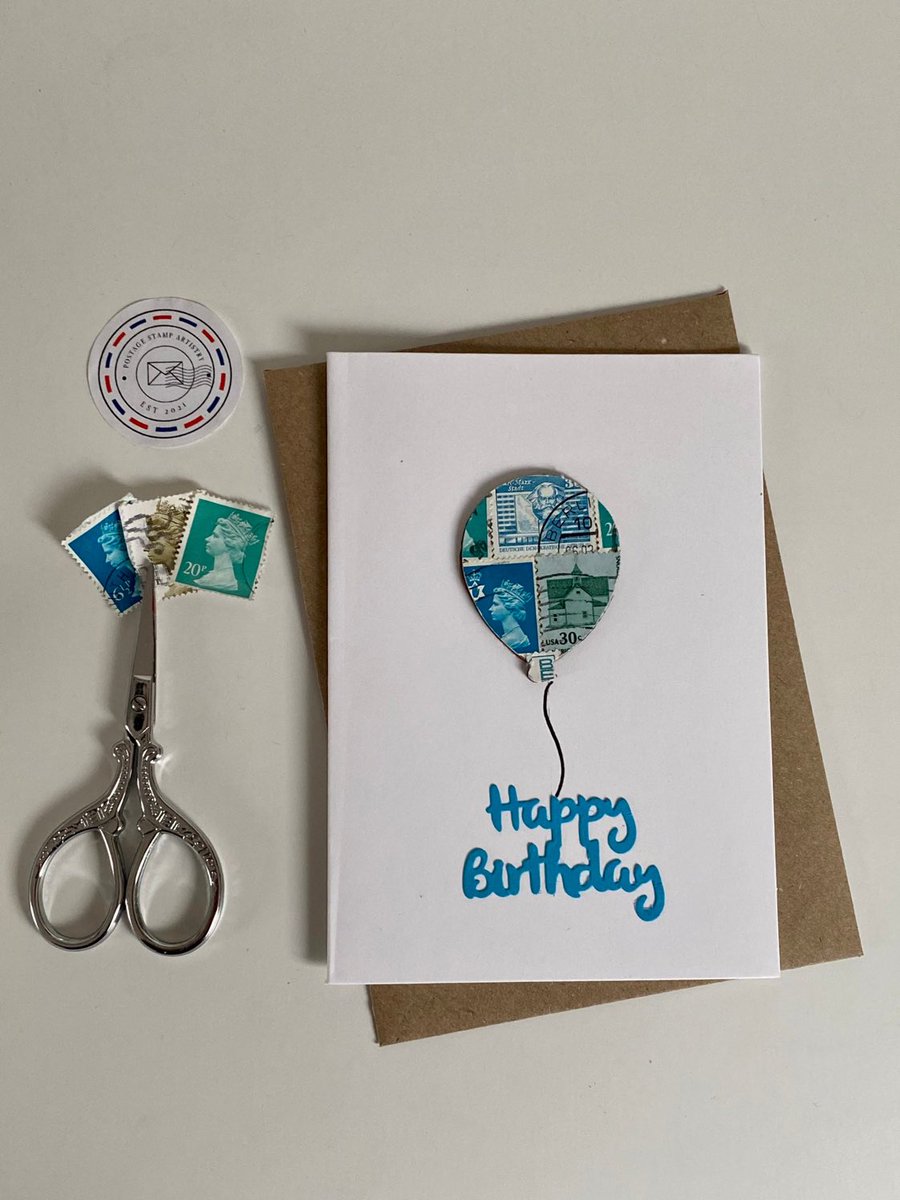 zebrakat2013's tweet photo. Excited to share this item from my #etsy shop: Pick Your Birthday Card/Happy Birthday/Balloon Card/various Colours/Handmade/Vintage Postage Stamps Card - 4x6" Greeting Card https://t.co/atOpMJYQRt
#earlybiz #mhhsbd #craftbizparty #ballooncard #balloons #birthdaycard #stampcard https://t.co/bY8vI6w2V5