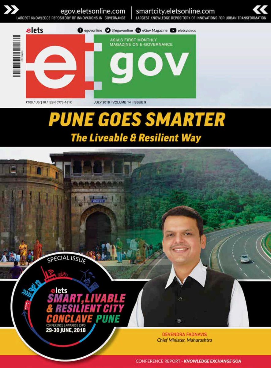 egovonline's tweet image. Pune Goes Smarter The Liveable and Resilient Way

Read more | bit.ly/3yyWva1

#ThrowbackJuly #Magazine #July2018