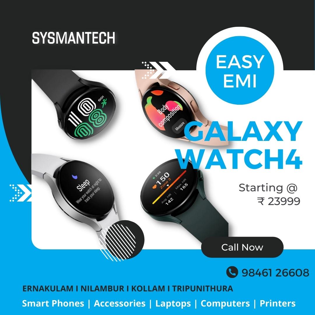 Sysmantech2's tweet photo. Reach for a healthier you in the Galaxy Watch 4 with Wear OS, featuring fitness tracking, body composition, blood pressure, ECG, step counting, and more!⌚
📢No Cost EMI Available | Great Offers | Best Buy https://t.co/SE9UfZP9oX