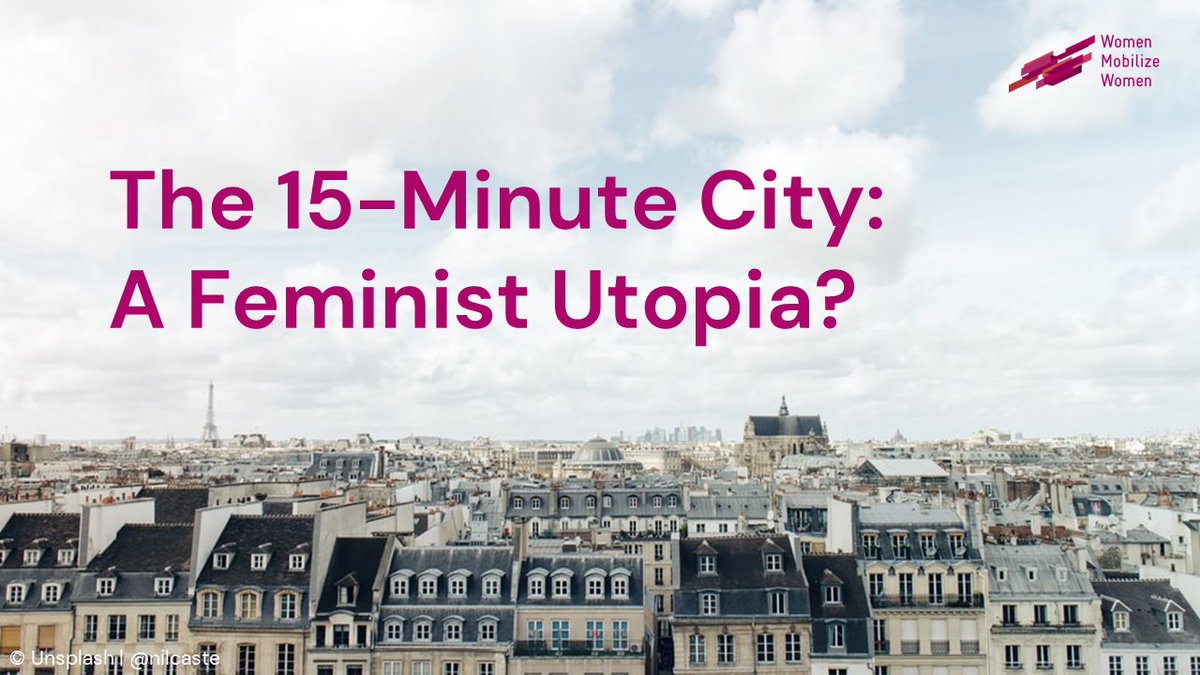 The 15-Minute City: A Feminist Utopia❔ 

There has been an explosion of interest around the #15mincity amongst urbanists, planners and advocates. But can the adoption of the #15mincity help to simultaneously create more feminist cities? Let's find out! ⬇️🧵 

#WomenMobilize