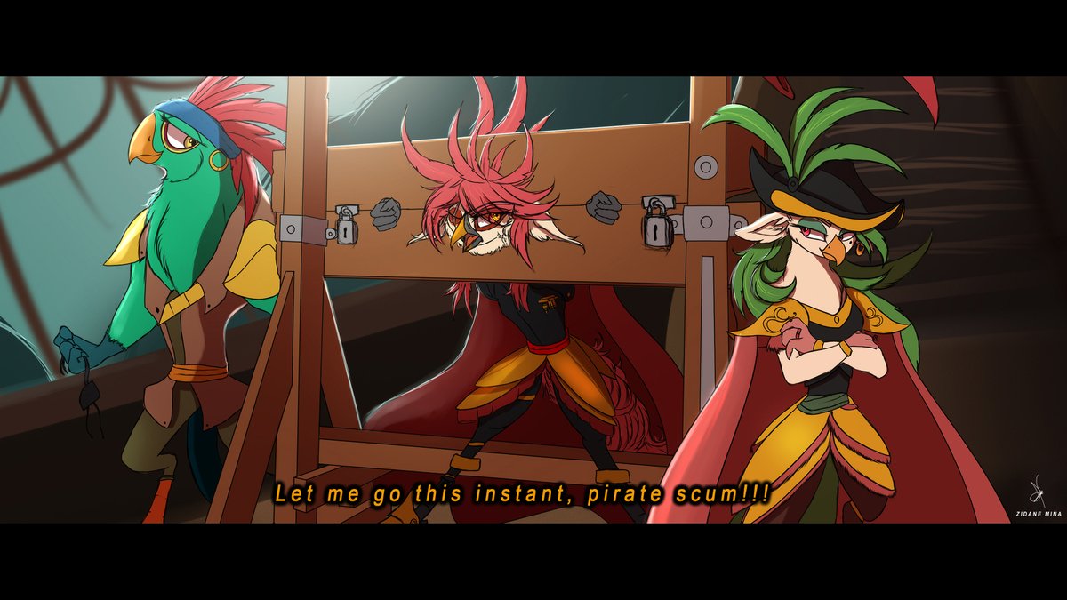ZidaneMina's tweet photo. SERVES HER RIGHT!!!
#CaptainCelaeno #Celaeno #Avian #Pillory #Aesterophe #Art #Artwork #Mullet #MLP #Avian #Anthro https://t.co/0qkoW0Oqgi
