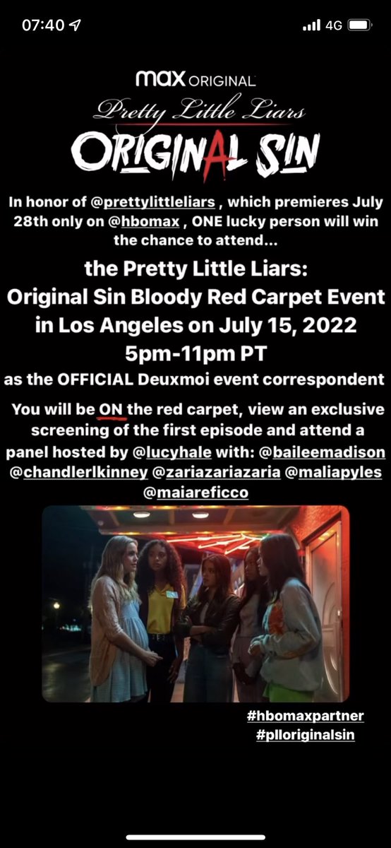 Lucy Hale will be hosting a panel for #PrettyLittleLiarsOriginalSin on July 15 (via deuxmoi)