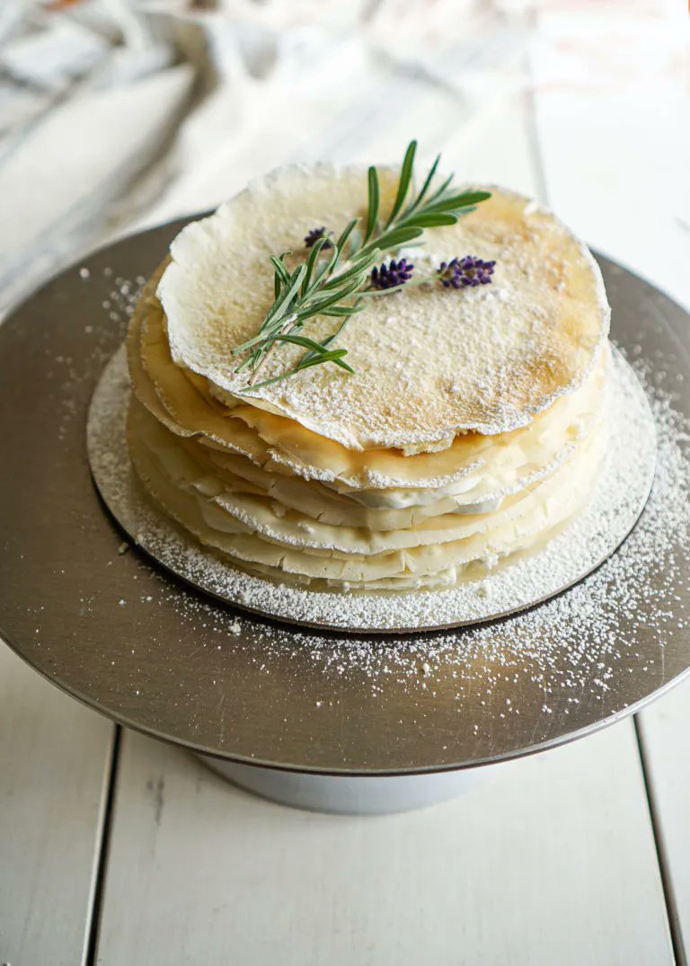 LEMON CREPE CAKE! recipe @ 
bakingforfriends.com/lemon-crepe-ca…