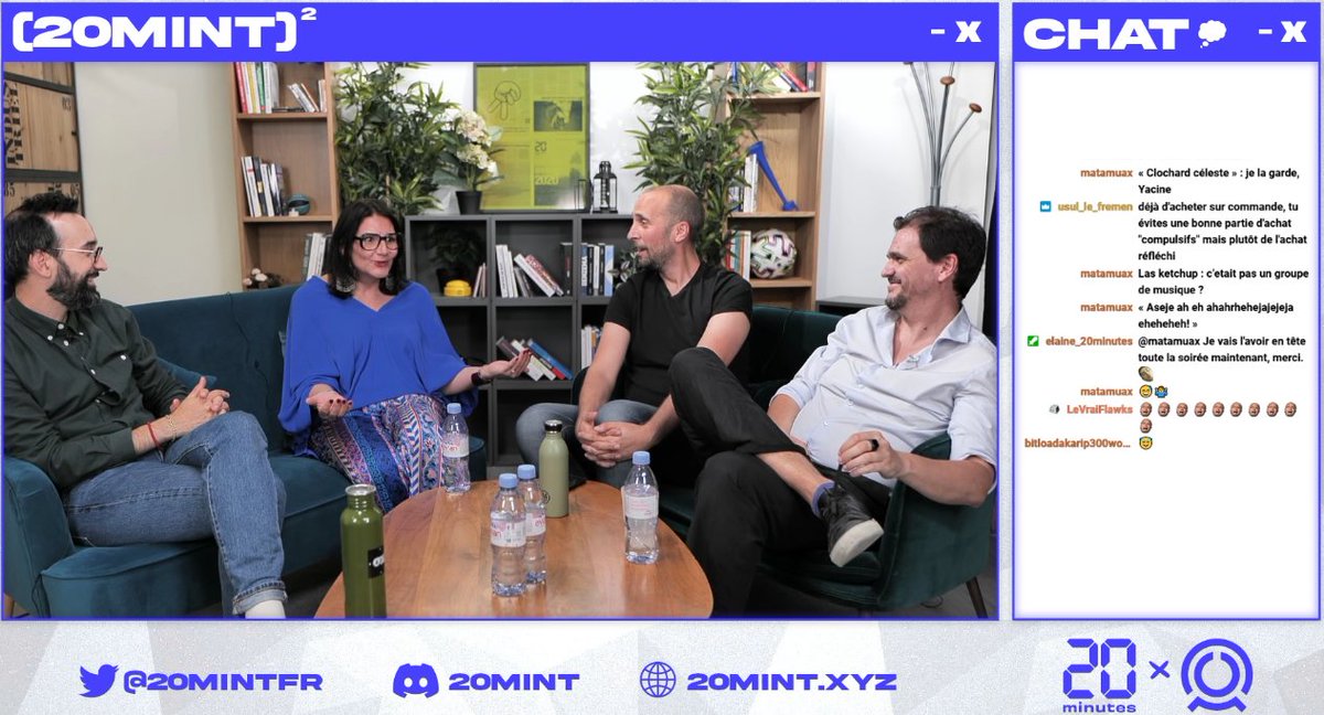 Merci <a href="/20MintFR/">20 Mint</a> pour le super live !  <a href="/yacineak/">Yacine AIT KACI🌱🌐</a> a partagé une vision très ambitieuse (et philosophique) des usages des NFTs. Merci Laurent et Romain pour cette émission géniale qui permet de réunir les acteurs du web3 ! 🥰et merci Elaine 🤩
Replay ici : bit.ly/3o1NGAR
