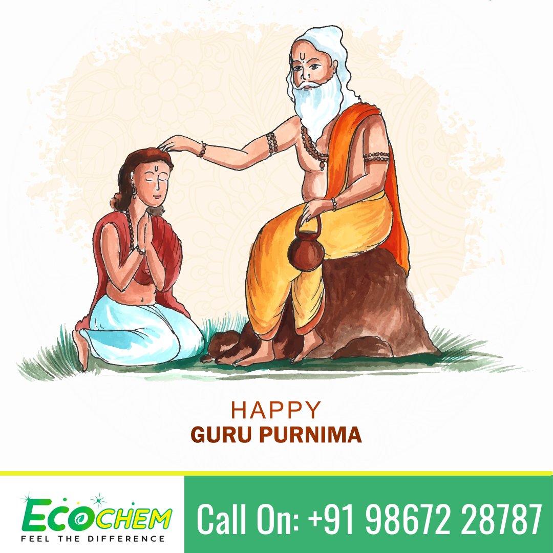 ecochemindia's tweet image. Happy Guru Purnima to that person who gives your life a beautiful shape and finishing... 
.
.
.
#happygurupurnima  #cleaningchemical #ecochem