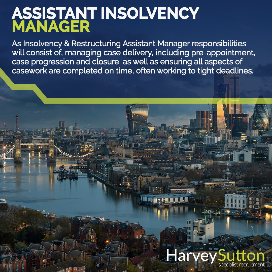 HarveySuttonRec's tweet photo. As insolvency &amp; restructuring Assistant Manager responsibilities  will consist of, managing case delivery, including pre-appointment,  case progression and closure.

Read more here! ⬇️
https://t.co/6sixglFgs3

#HarveySutton #experts #restrucuting #manager #insolvency https://t.co/8PzrnEksOg