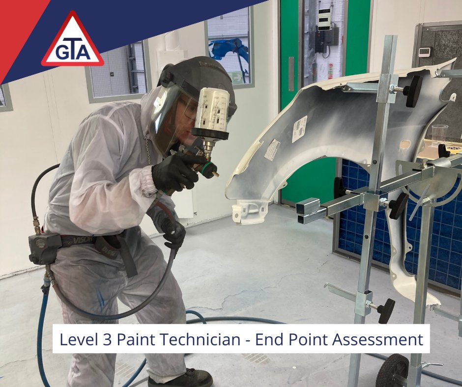 GTA_apprentice's tweet image. GTA has recently carried out the first Level 3 Paint Technician End Point Assessment in our state of the art body shop.

We wish Lewis Brayford the very best of luck with the result!