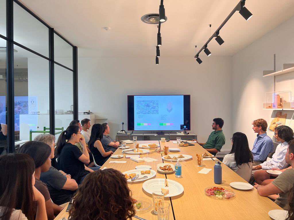 StiffTrevillion's tweet image. Lunch &amp;amp; learn at the Studio today. Rudy, a sustainably pioneer, shares his knowledge on embodied carbon with his colleagues.