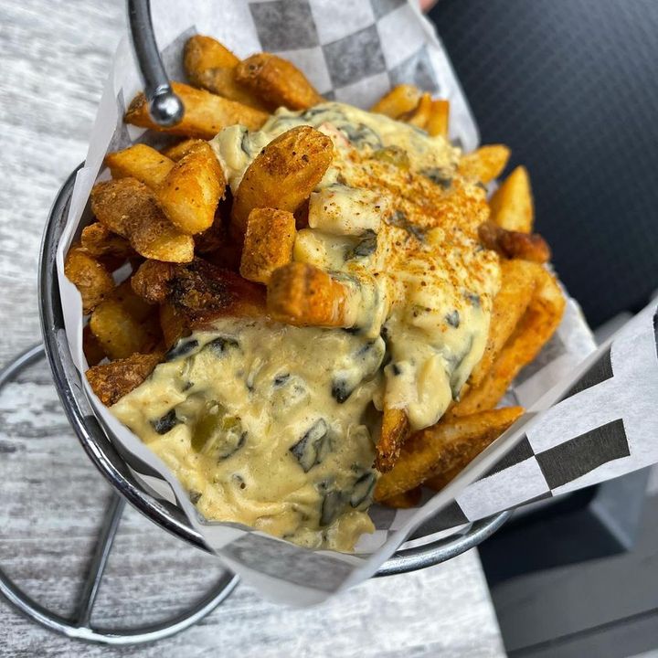 CoopersSeafood's tweet photo. Go Joe Fries, A.k.a. crabby fries, 100% of the proceeds from each order will be donated to Saint Joseph center! Our delicious fries are tossed with Old Bay seasoning and piled high with cheesy lump crab dip.
#gojoeridealong #gojoefries #stjosephscenter #scranton https://t.co/BBQGl0ZRvD