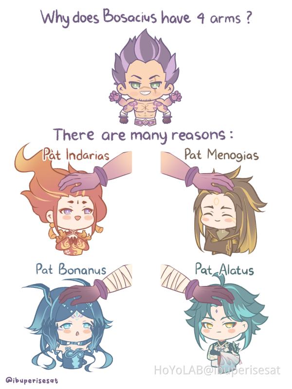 HoYoLAB_Mimo's tweet image. "Why does Bosacius have 4 arms?"

HoYoLAB user @ibuperisesat brings you the answer with their adorable illustrations!

&amp;gt;&amp;gt; hoyolab.com/article/5297121

#HoYoLAB #GenshinImpact