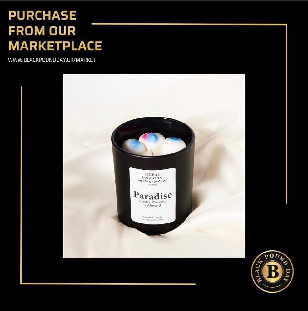 It's a glow-up! Shop modern, candles and home items with a bold and beautiful aesthetic.

SHOP online or in-store 🛍

Tribal Unicorn Candles 

#BlackPoundDay
#BlackPoundDayStore
#TheRevolutionWillBeEconomised