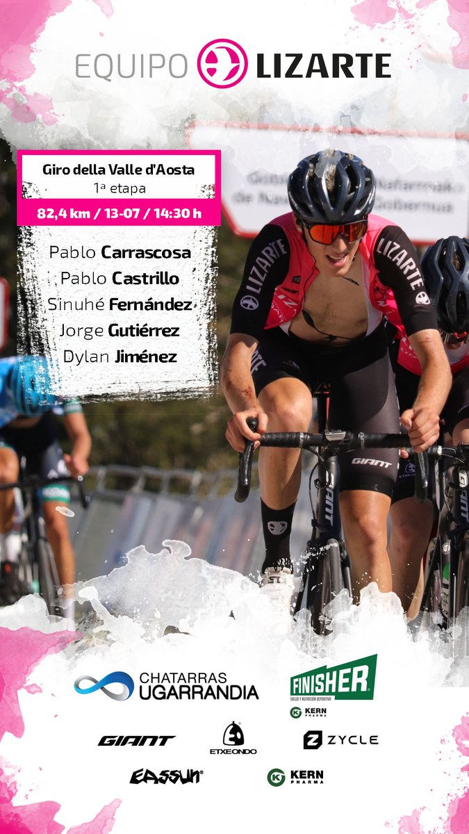 EqFinisher's tweet photo. #girovda2022: Jornada corta pero muy dura. ¡Empezamos!
🚴‍♂️@pablocarra07 @pablocastrillo_ @SinuheFernndez1 @jorgegg239 @dylanjimenez731
🚕@JonArmenda 
🏁Meta sobre las 17:00
📲Seguimiento en @GiroVdA
📺A partir de las 14:30 en https://t.co/WFkw4IAc9r https://t.co/8YY0WmfQWo