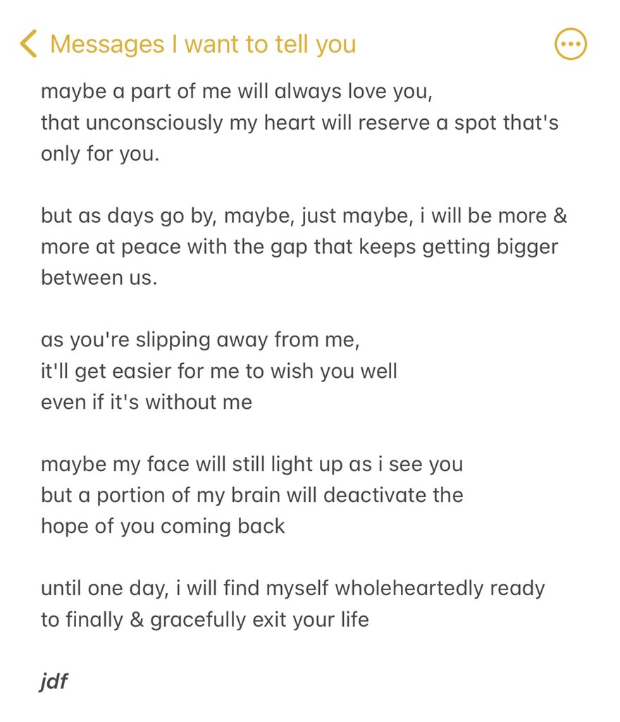 hold on as long as you want to... i know it's not easy on to let go even when you're already hurting.

someday, your own mind &amp; heart will shut down in chasing someone who's not emotionally &amp; mentally available to love you back.
