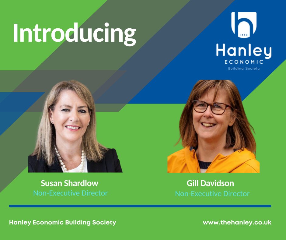 We are pleased to welcome Gill Davidson and Susan Shardlow as Non-Executive Directors  
Head of HR, Lucy Olzsewski stated, “We're delighted Gill and Susan are being co-opted to our Board who bring a wealth of experience."  Full info at thehanley.co.uk/about-us/our-p…