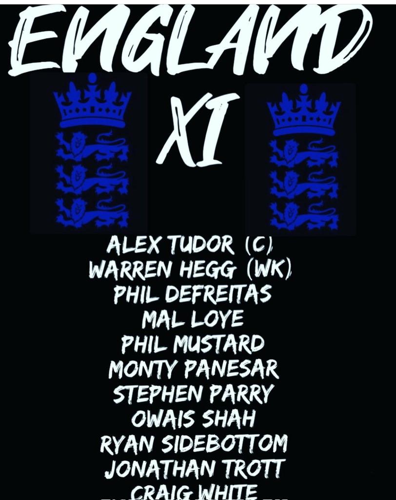 Here's the England line up

Game starts at 4pm.

Promises to be a fantastic day.

Everyone welcome