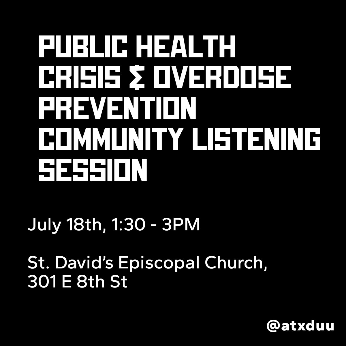 People who use drugs need to be at the center of discussions about overdoses. We are the ones who are dying, and we are the experts on our lives.
