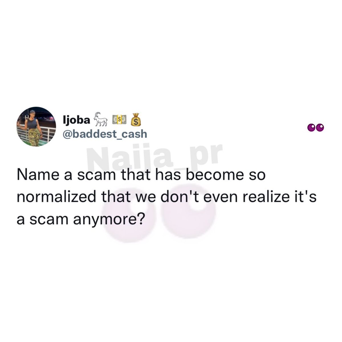 Naija_PR's tweet photo. What’s that scam?? https://t.co/kDfCt4DASL