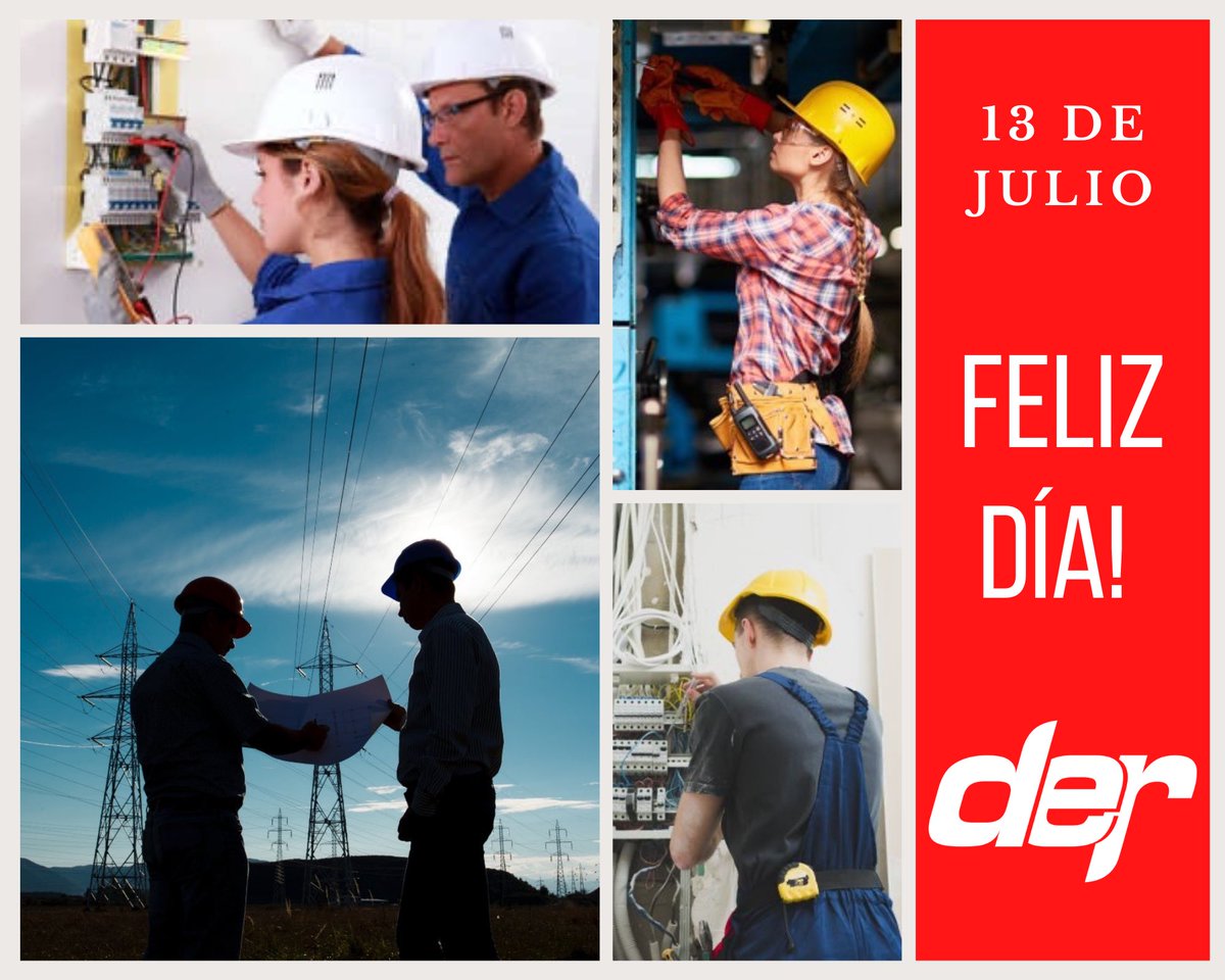 electricidadder's tweet photo. Saludamos a los trabajadores y trabajadoras de la Energía, en especial quienes trabajan en el rubro y confían día a día en nuestros productos y servicios  💪  🤝 👏

📌 13 de Julio - Día del Trabajador de la Energía Eléctrica.

#trabajadorenergia https://t.co/iztNwvg8zc