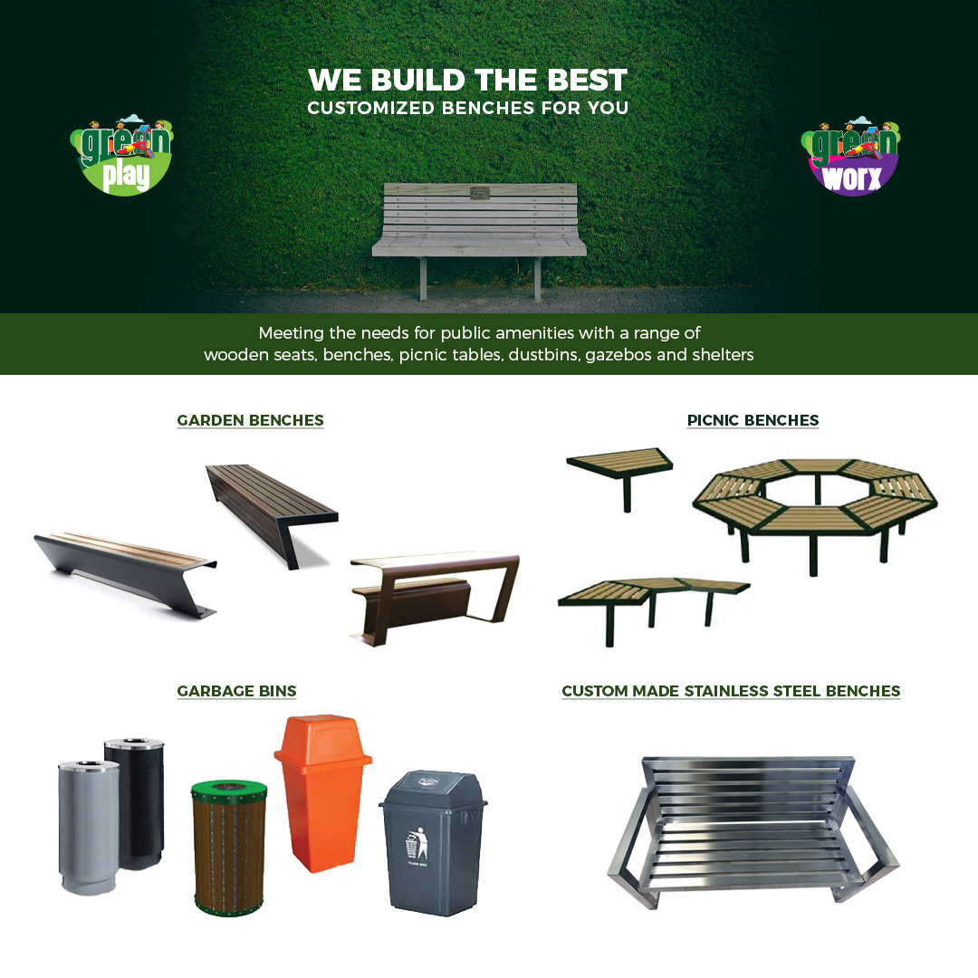 GoGreenPlay1's tweet photo. Green Worx-We Build the Best Customized benches for you - https://t.co/LmISVCiriy

Garden benches, Custom-made stainless-steel benches, Picnic benches, Garbage Bins
https://t.co/W7spl8HuuX

#gardenbenches #stainlesssteelbenches #picnicbenches #garbasebins #benches #parkequipment https://t.co/64o3wzlrxa