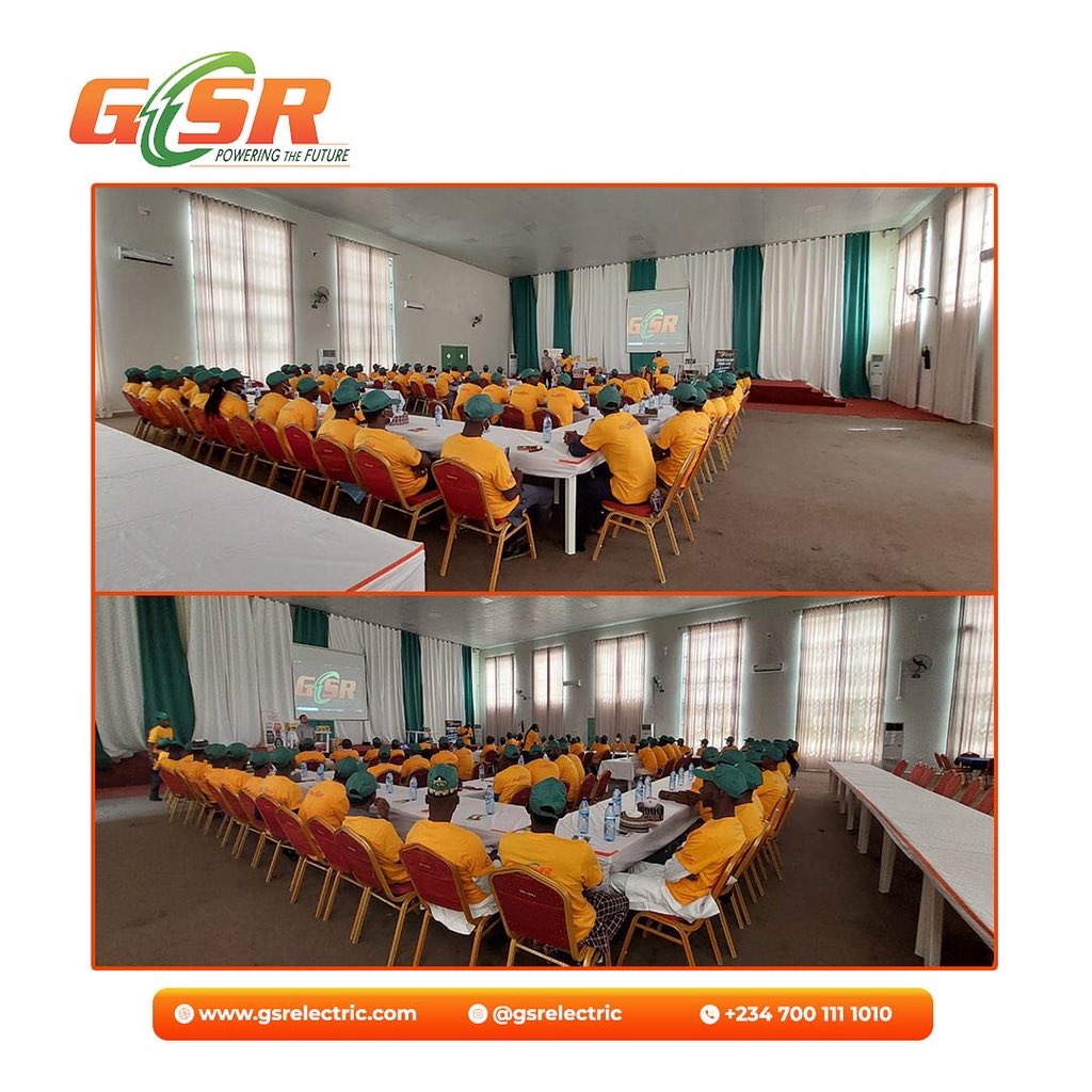 gsrelectric's tweet photo. Pictures from the GSR Installer product training currently ongoing at Gombe.
At GSR, we believe in giving the best always!
#gsrelectric
#inverter
#fans
#powerbackups
#madefornigerians https://t.co/lwPE2rDjhU