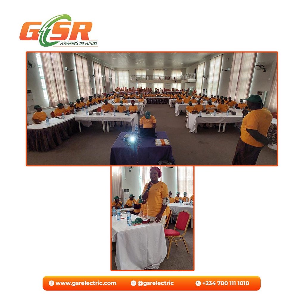 gsrelectric's tweet photo. Pictures from the GSR Installer product training currently ongoing at Gombe.
At GSR, we believe in giving the best always!
#gsrelectric
#inverter
#fans
#powerbackups
#madefornigerians https://t.co/lwPE2rDjhU