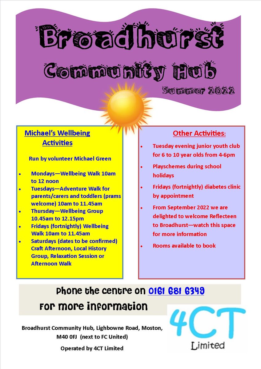 Broadhurst summer update ⁦<a href="/MCCMoston/">MCC Moston</a>⁩ ⁦<a href="/ReflecTeen/">Reflecteen</a>⁩