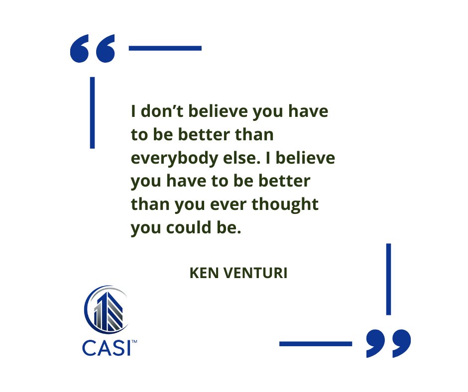 "I don't believe you have to be better than everybody else. I believe you have to be better than you ever thought you could be." Ken Venturi

#wednesdaywisdom