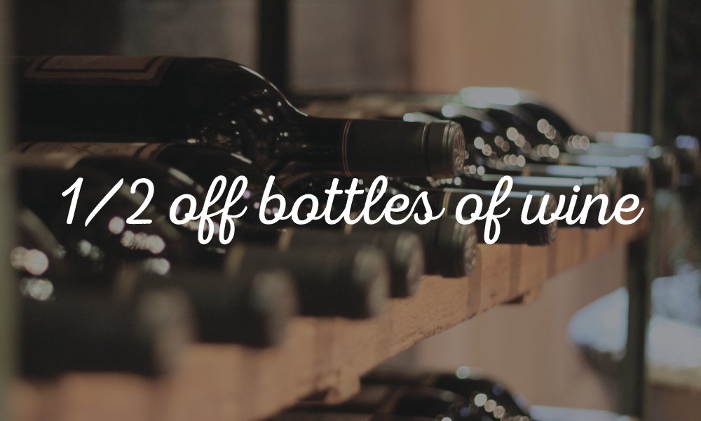 TheRWFS's tweet image. Veni, Vidi, Vino... 1/2 Price Wine Bottle