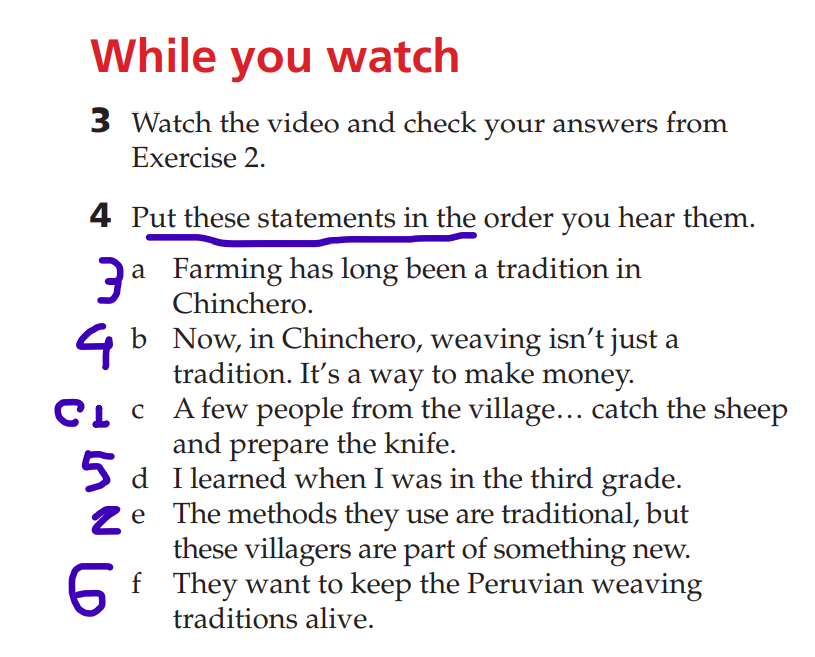 Mo_Americanoid's tweet photo. I get it - it's to check attention and comprehension while watching video but can they think of a worse activity so detached from real life?! NatGeo you can do better. #Natgeo #coursebook #TEFL #ELT https://t.co/kZumsXhRJa