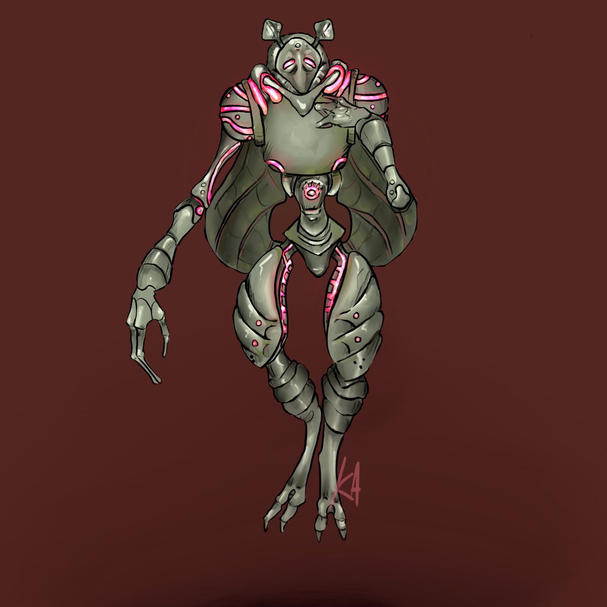 KoivernArt's tweet photo. My #metroid #comission of a #luminoth ! It took 3 hours total and something around this detail would cost 30+ quid :) https://t.co/0rzXeFHfOW