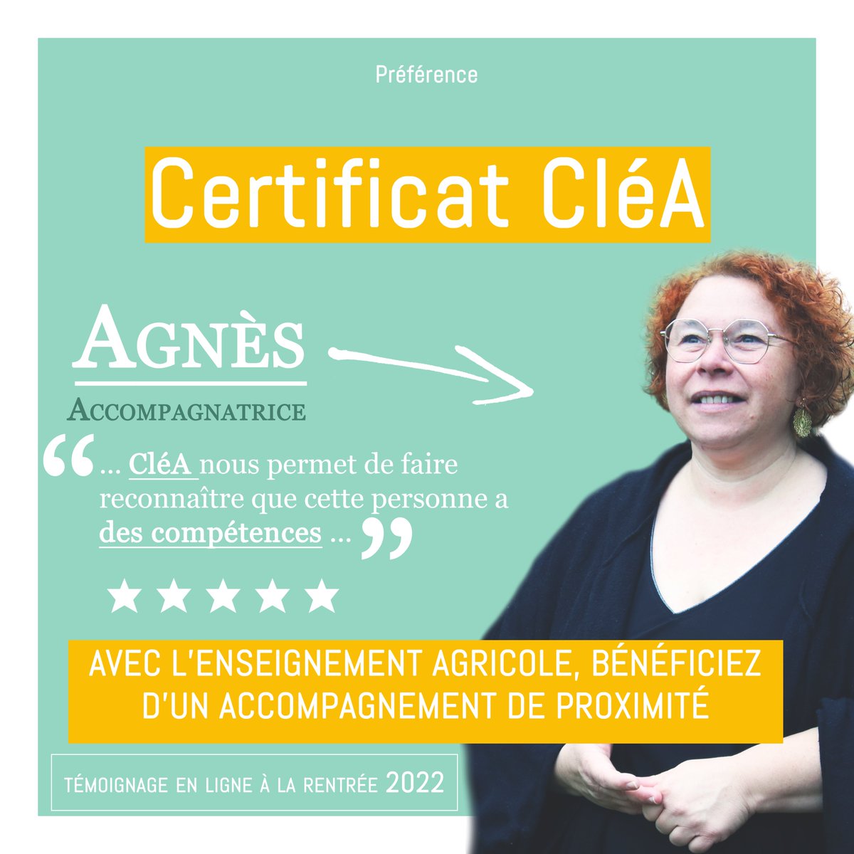 Avec l’#enseignement #agricole, bénéficiez d’un #accompagnement de #proximité pour une #certification officielle reconnue par tous, dans tous les secteurs d'activité, et dans toutes les régions. Et pas besoin de venir du monde rural pour en profiter !