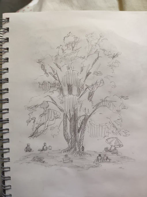 some little sketches I did while on a walk 