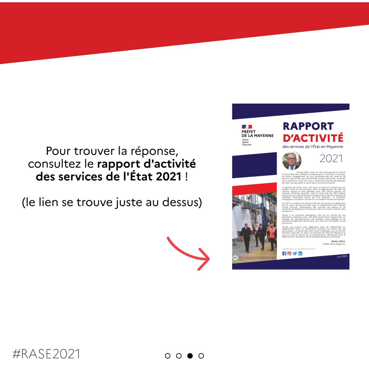 Prefet53's tweet photo. #JeuDeLEte
Durant juillet/août, apprenez en plus sur les services de l'État grâce au jeu de l'été !
Voici la question de la semaine, à vous de trouver la réponse à l'aide du #RASE2021 :
https://t.co/NlYvq7EB2l
Modalités de participation https://t.co/U2JKiDOWLv
Réponse vendredi ! https://t.co/OshCWLsCM9