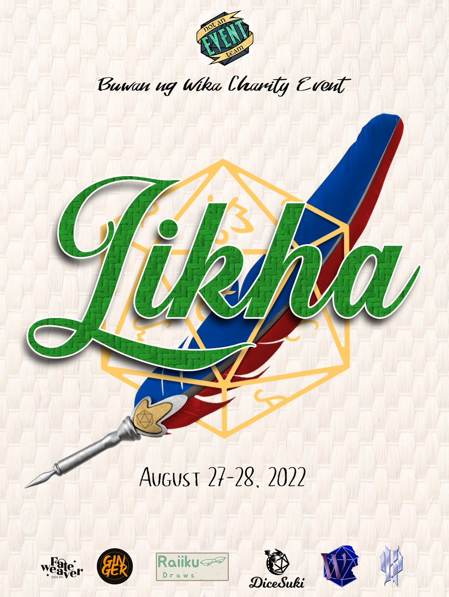 DMPaulG's tweet photo. Thanks for the invite Not An Event Team! Happy to celebrate Buwan ng Wika (national language month) by running some of the adventures I wrote with you all 💖
#NAET #Likha2022 #DnDPH https://t.co/jv8Yh9JrrY