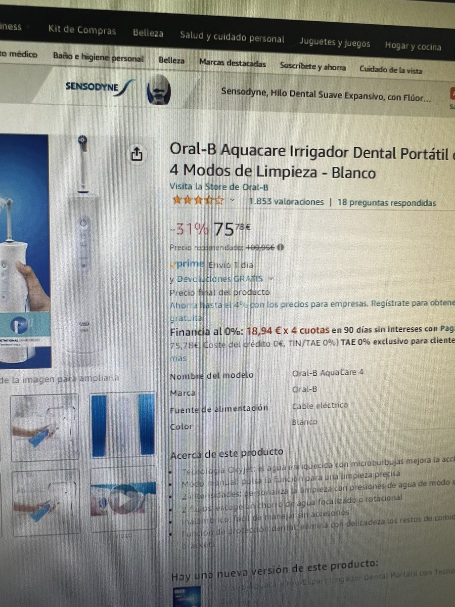 rakl_mo's tweet photo. @espana_amazon prime days o “estafa days”? Mismo producto 8/07/22 y hoy. Misteriosamente ha subido tanto el precio original como el precio con descuento…@consumidores https://t.co/nZqymVEzSA