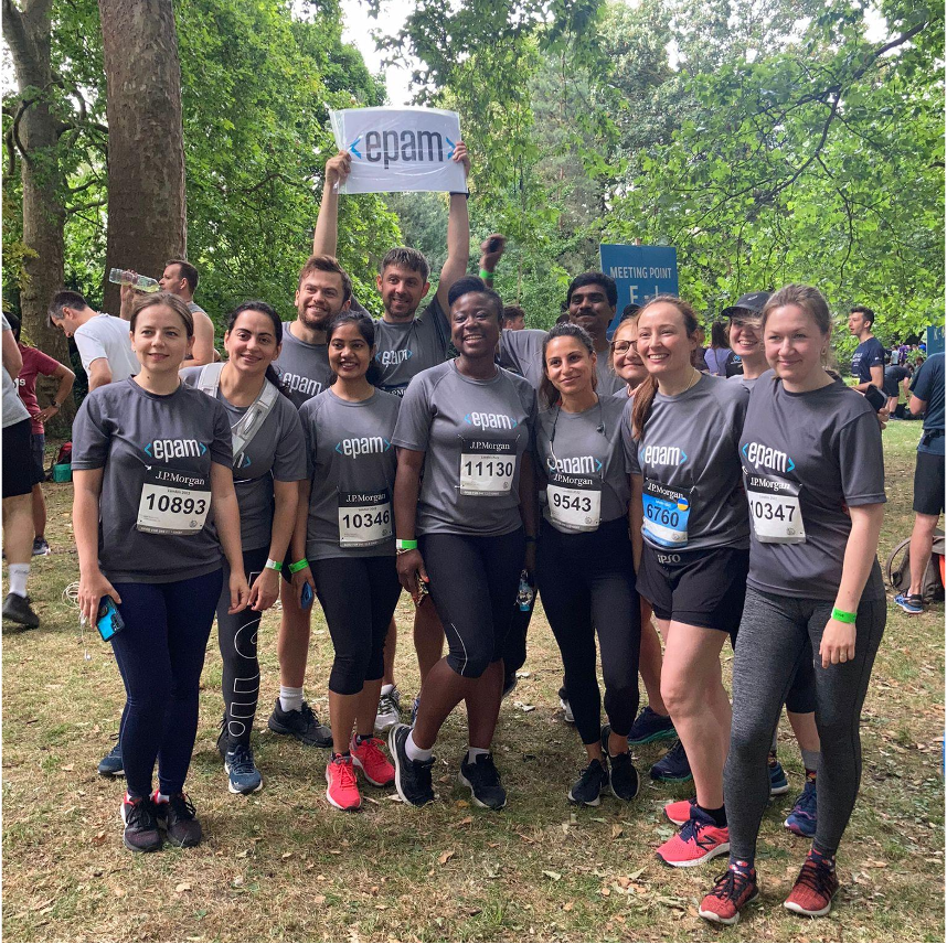 EPAMSystems's tweet photo. Well done to the #EPAMUK team for completing the JP Morgan Corporate Challenge last week. #JPMCC

Fancy joining our great team in the United Kingdom or in any of our global locations? Take a look at our vacancies here: https://t.co/tnhKm1QueU   
 
#InsideEPAM #techjobs #UKjobs https://t.co/aBLeL32bXe