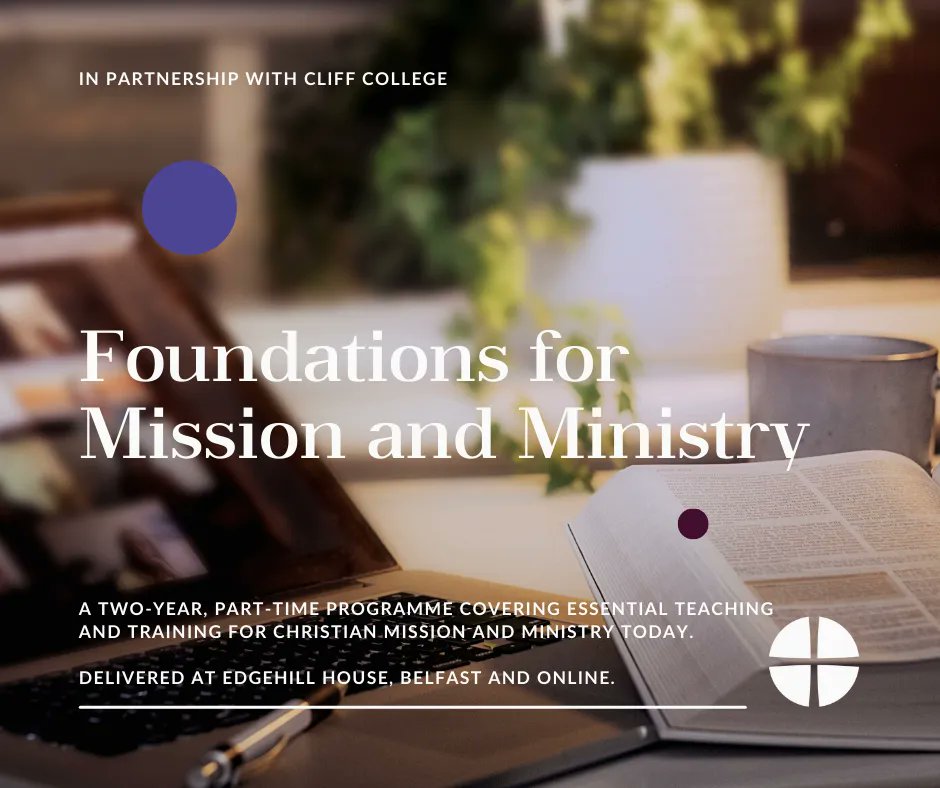 Through our partnership with <a href="/CliffCollege/">Cliff College</a>, from Sept 22 our local preacher training, formation for ordained ministry &amp; lay theological education will be delivered through the Foundations for Mission &amp; Ministry programme based at Edgehill &amp; online. 

More: buff.ly/3OX9p8E