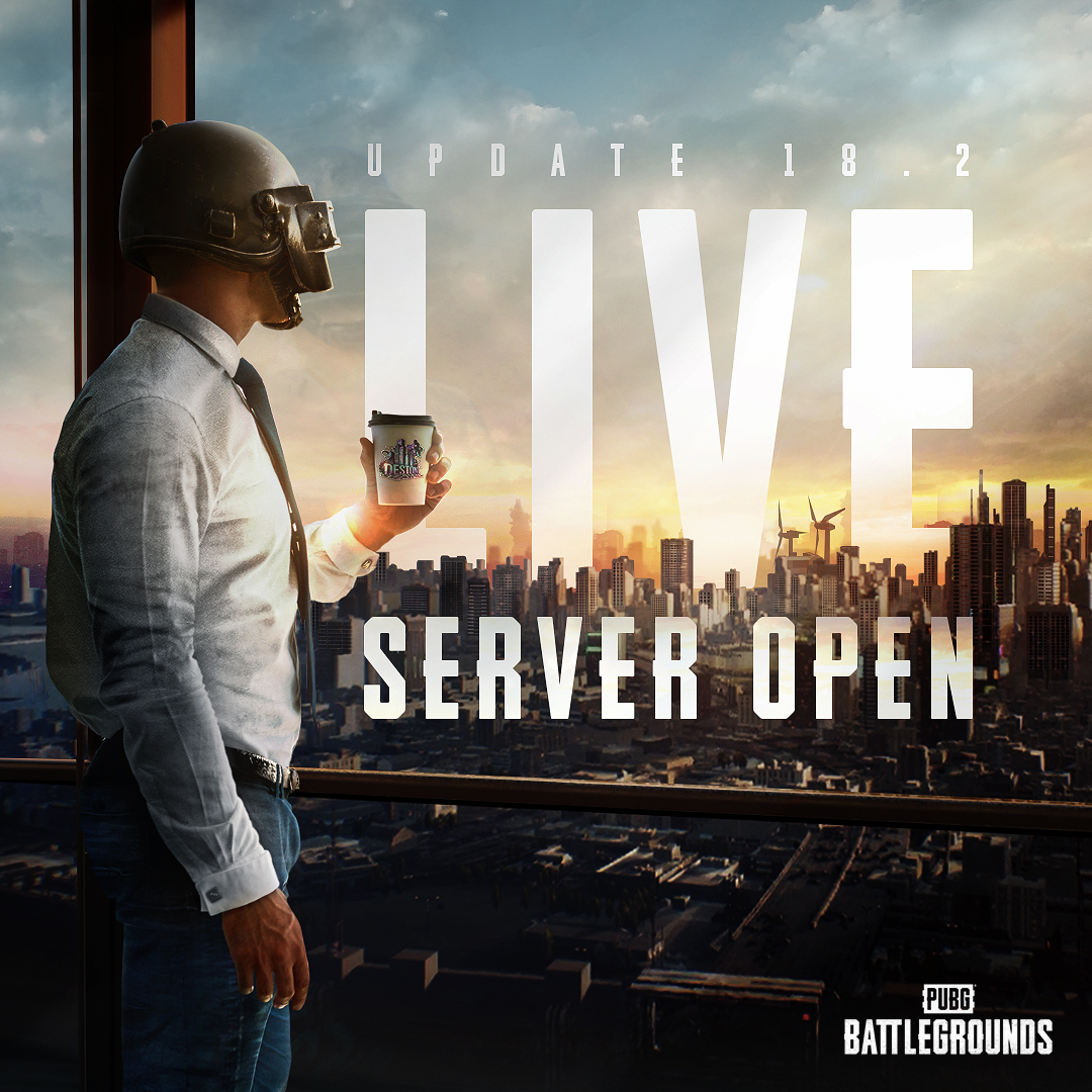 PUBG_EU's tweet photo. Deston and Update 18.2 are now live on PC servers! 🔥

Can you win a Chicken Dinner on day one of the new map?

📰 https://t.co/X5zxAsq9MR https://t.co/3ZZMaHykgW