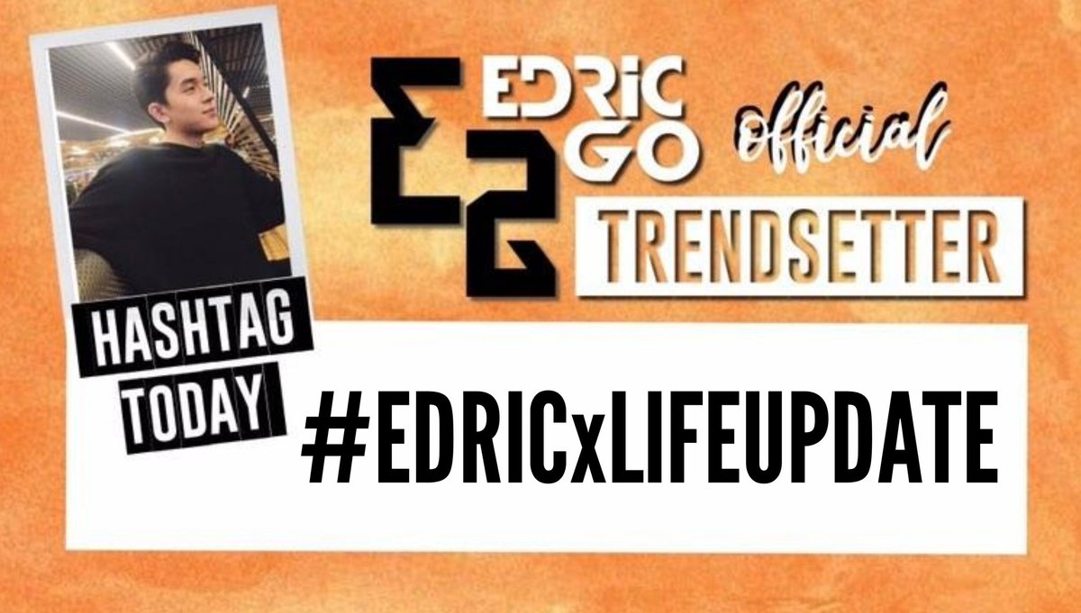 EdricGoUPDATES's tweet photo. Alamin kung ano ang mga ganap sa buhay ni @_Edricgo lately. Mamaya na yan, 6:30pm sa kanyang YouTube channel.

Join the twitter party by using the hashtag, #EDRICxLIFEUPDATE https://t.co/gyFEcecgYF