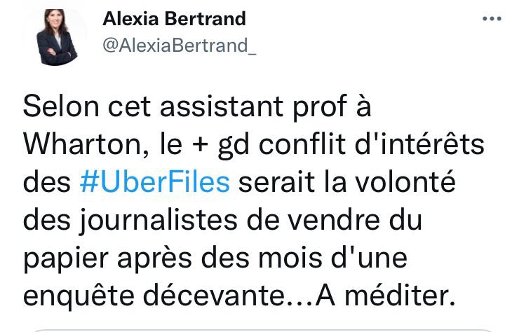 Manifestement, Reynders prêche dans le désert chez les siens…Le scandale Uber, au MR, ça va bientôt être la faute des journalistes. 🤦»