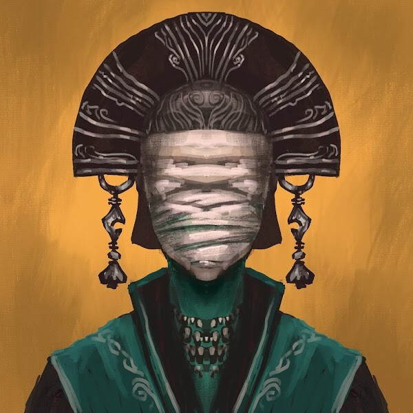 The high priestess Nirasmus is a kind, solemn soul often associated with fire and light. She speaks of prophecies of strange creatures from another world who will change the course of the Earth.

#NFTDrop #StrangersNFT