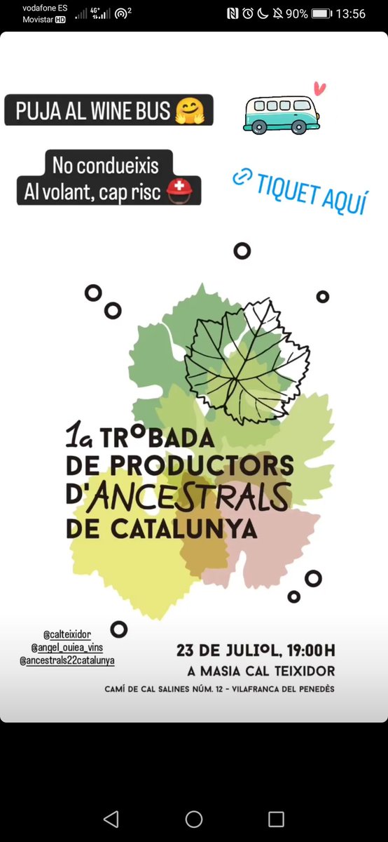 CdVernus's tweet photo. @spanish_wl @BodMartinCodax @cellereltros @UECatadores Primicia... #Ancestrals @CalTeixidorEno @mandalawinesbcn https://t.co/UbAOmHDjYo