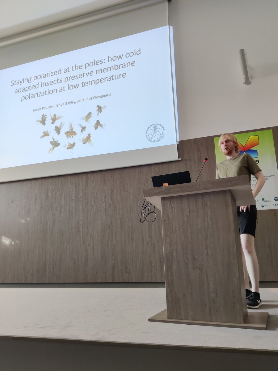 Next up is Jacob Poulsen on how cold adapted insects preserve membrane polarization at low temperatures !

#ISEPEP9