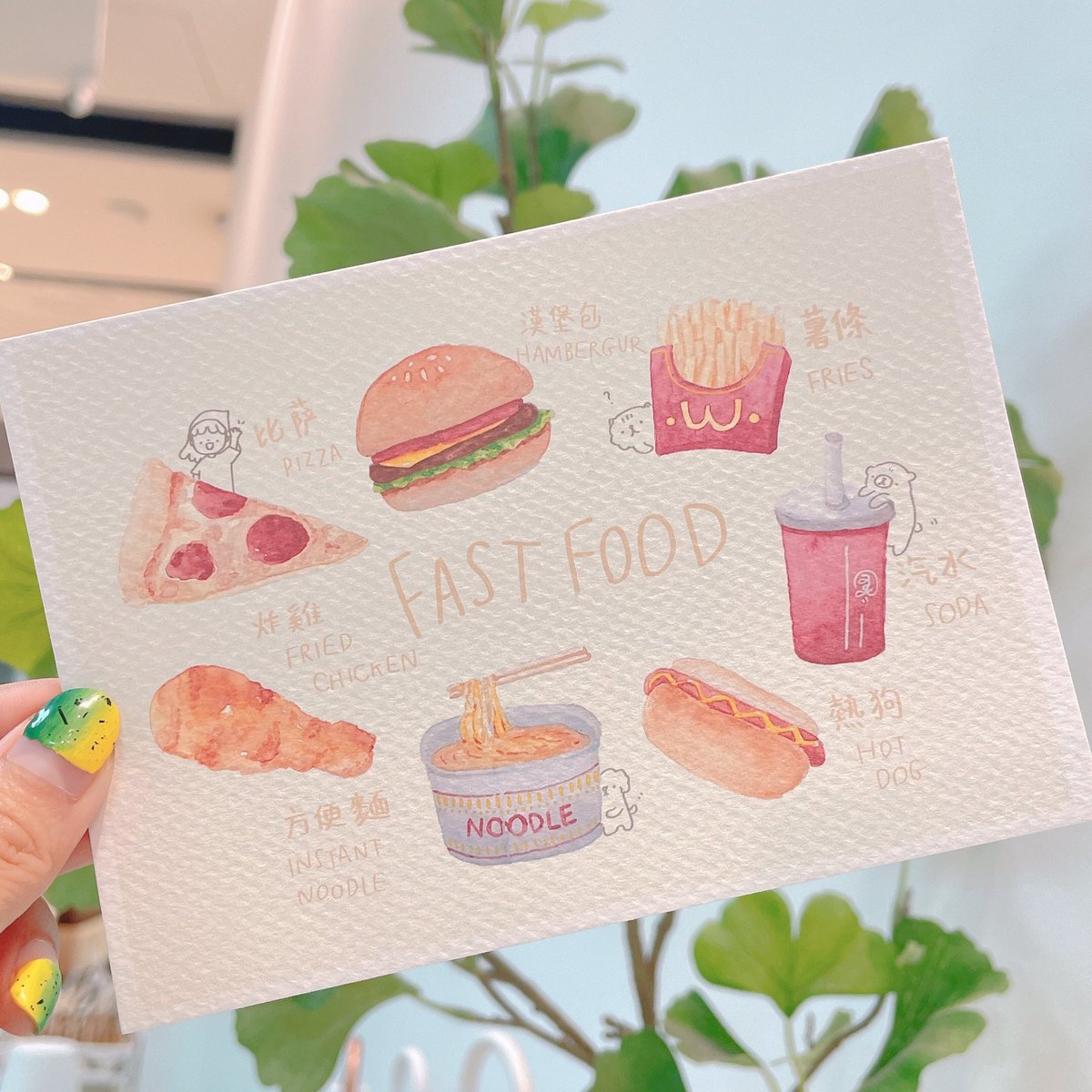 cubebroccoli's tweet photo. PostCard My fav fast food🍟🍕🍔🌯🌮

Piece; 50 baht https://t.co/2SRdE67Q5R