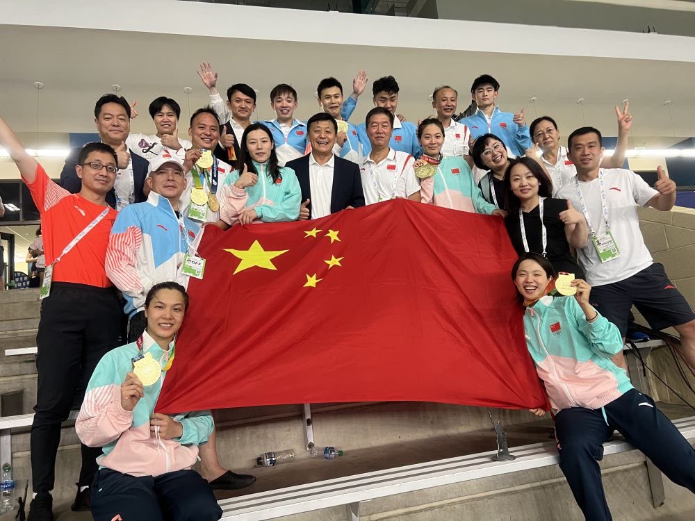 FocusChinaEN's tweet photo. The Chinese team has the best record in the history of webbing swimming at the genesis games https://t.co/3Dz1zFiOgQ