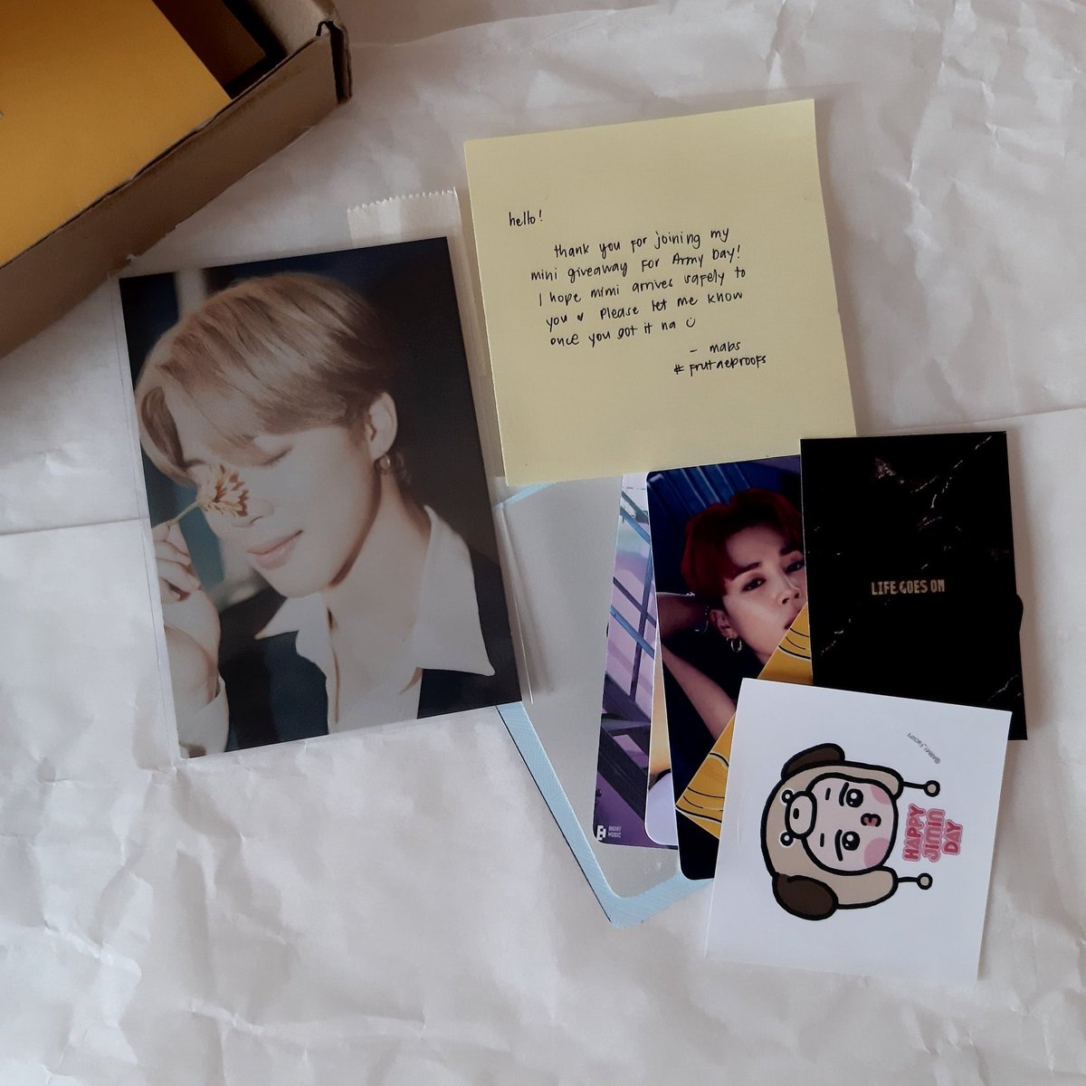 kvcart25_'s tweet photo. βΆ π #kvcmails π₯β
β yayyy! received my ga prize ! β‘ mimi arrived safely,, thank u so much ate mabs @frutaeloops_ π
π₯» . . #frutaeproofs https://t.co/P3UlEVFv0Q