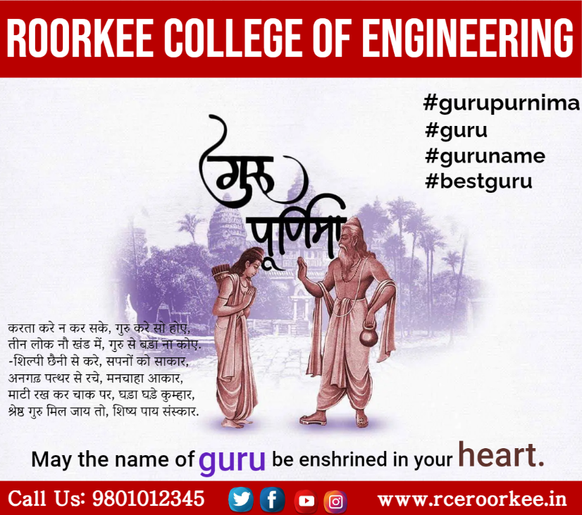 RCE_Alumni's tweet photo. @RCERoorkee 
Roorkee College of engineering, Wish you all guru purnima.
#GuruPurnima2022 #gurupurnimawishes #Guru #guruji  #bestwishes https://t.co/sooLsrYO9j