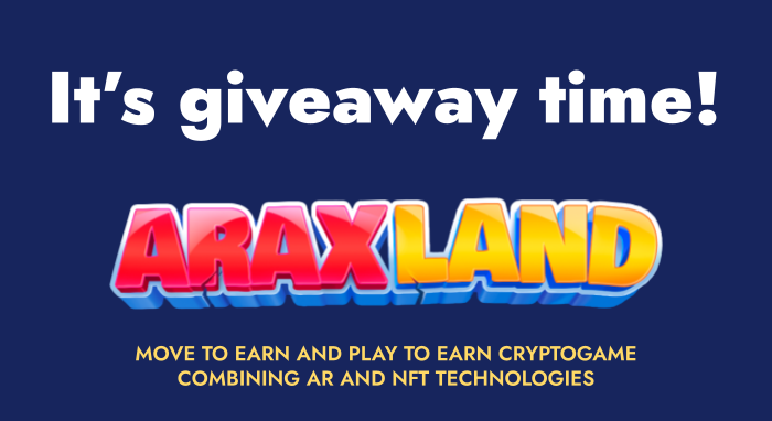 araxland's tweet photo. 🎁 Our first GIVEAWAY 🎁

3 winners for $10 USDT 
🌟🌟🌟

To enter: 
🔸Follow  https://t.co/kguEG5OQxt 
🔸Like and Retweet the ABOVE
🔸Tag 2 friends

❗️Winners announced in 48 hours

#Giveaway #GameFi #PlayToEarn https://t.co/vN6LOB09o4
