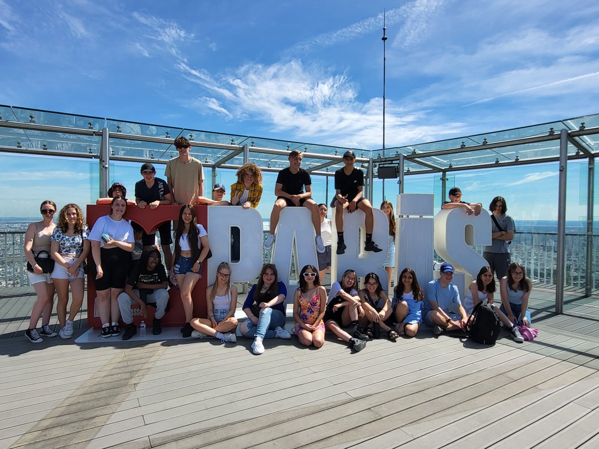 KHA Paris trip! Our students visiting the Montparnasse Tower - 210m tall!! <a href="/WalAbbeyNews/">Waltham Abbey News</a>  😀