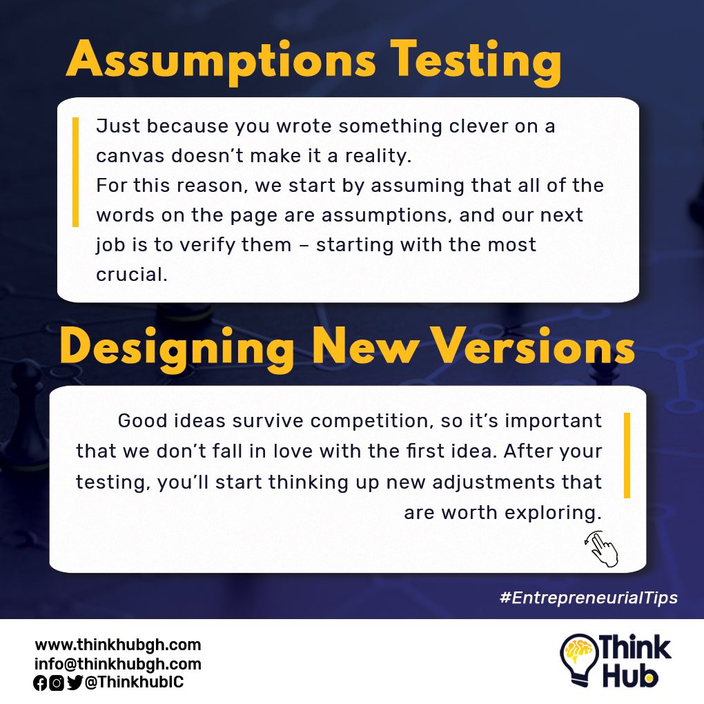 ThinkHubIC's tweet image. A step by step approach to the Business model canvas. #businessgrowth #businessgoals